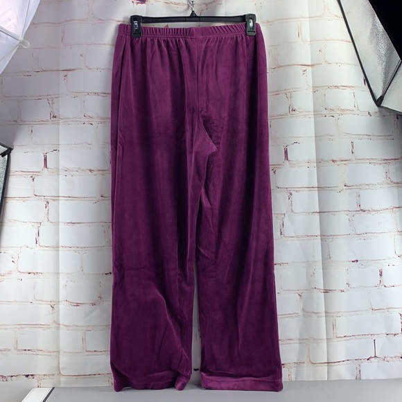 The Vermont Country Store Women's 2 pc Velour Sweat Set / Tracksuit Large - VTG - Picture 6 of 10